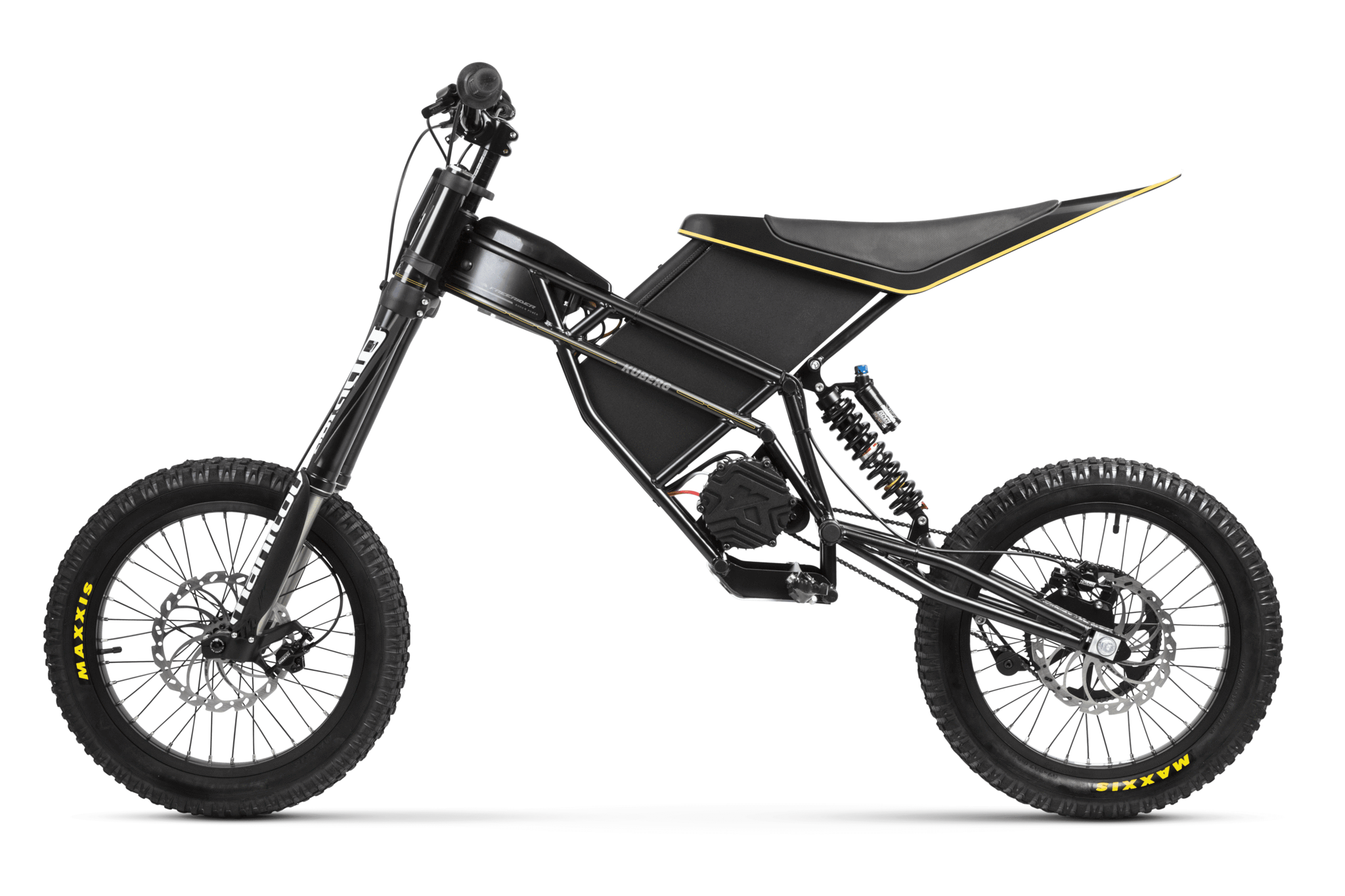 2019 KUBERG FREERIDER 8000W SUSPENSION OFF-ROAD ELECTRIC DIRT BIKE, BLACK