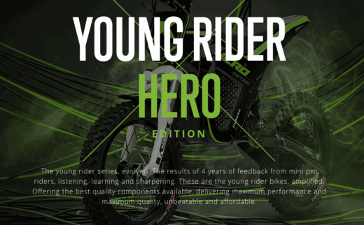 2019 KUBERG CROSS HERO YOUNG RIDER 3000W SUSPENSION ELECTRIC DIRT BIKE
